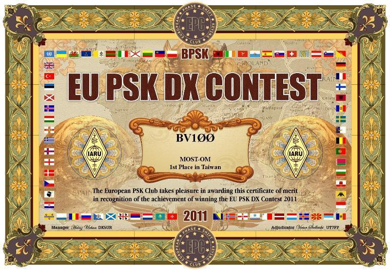 EU PSK DX Contest, Taiwan #1